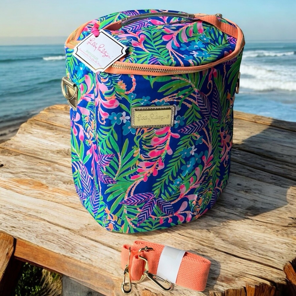 NEW Lilly Pulitzer Insulated Beach Cooler Bag How You Like Me Prowl Tropical